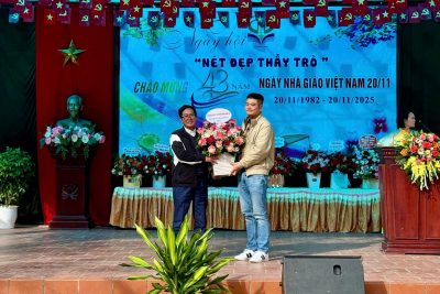 Một trong những hoạt động tiêu biểu chào mừng 43 năm Ngày Nhà giáo Việt Nam (20/11/1982 – 20/11/2025) của trường Tiểu học Yên Phú, xã Phong Doanh, tỉnh Ninh Bình.